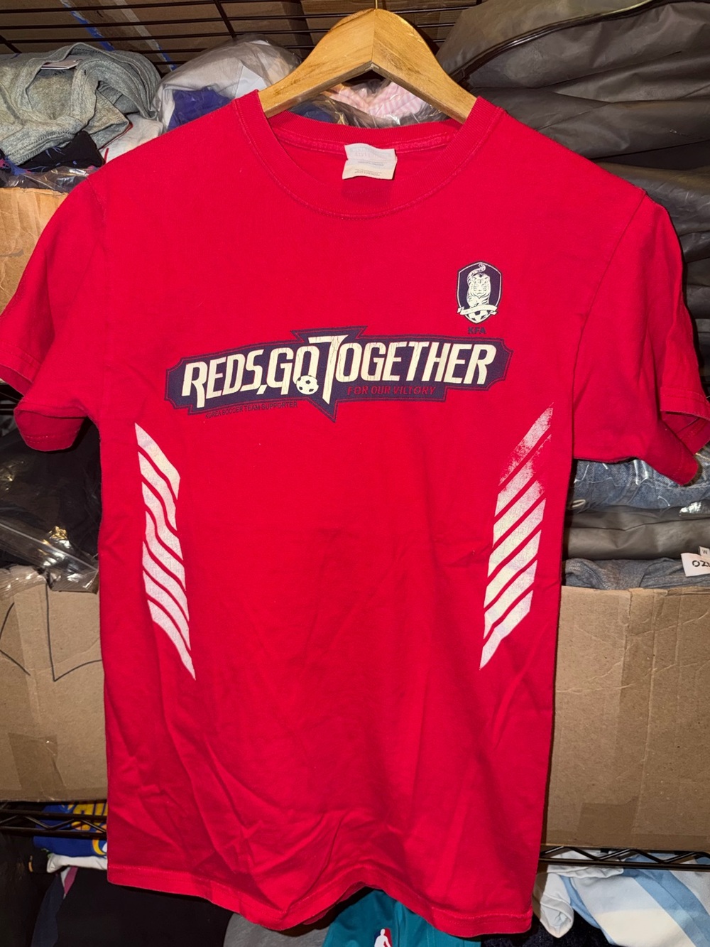 Korean National Soccer Team Reds Go Together For The Game T-Shirt Size Men’s S